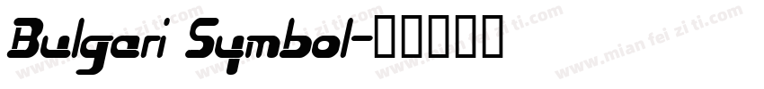 Bulgari Symbol字体转换